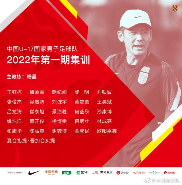 星空体育app官方下载-U17国家队公布26人名单:海港鲁能足校各有4人入选